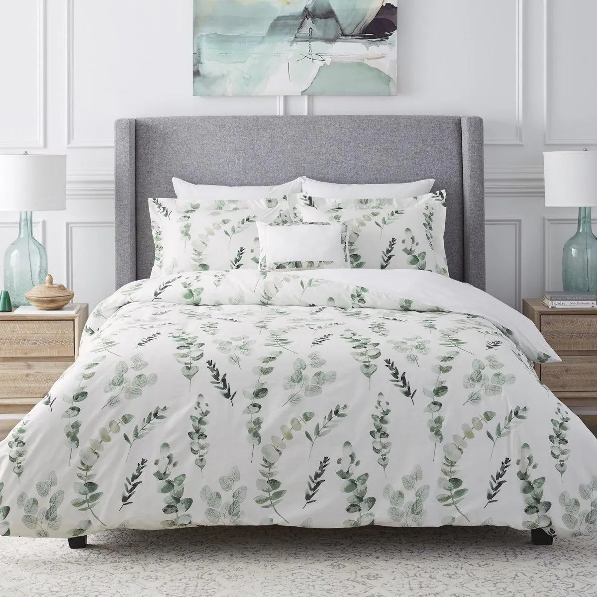 EUCALYPTUS Percale Floral Comforter Set