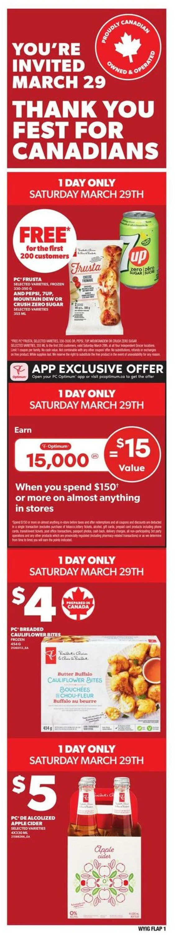 Independent Current flyer from March 27 to April 2 2025 - flyer page 1