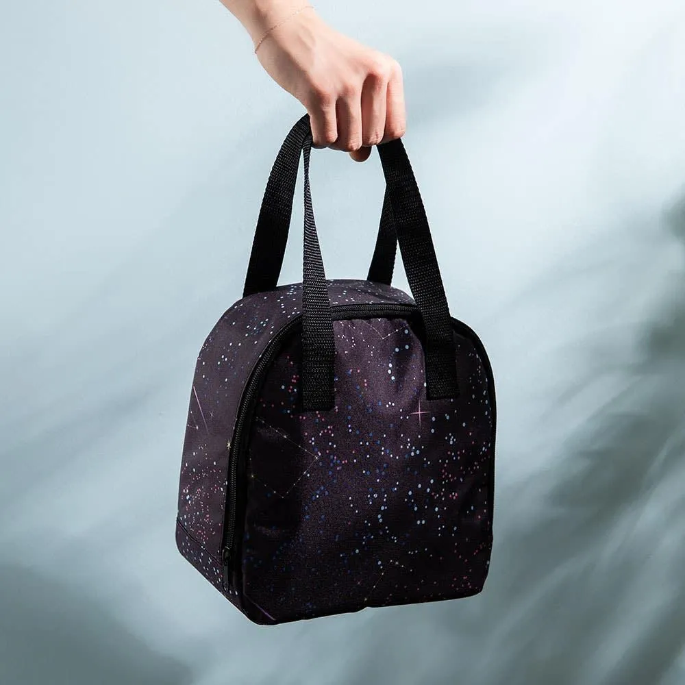 KSP Pack 'Constellations' Insulated Lunch Bag (Black/White)