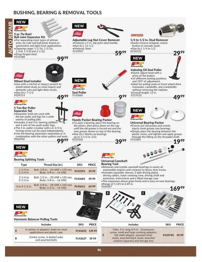 Auto Repair Catalogue from April 23 to April 22 2025 - flyer page 86