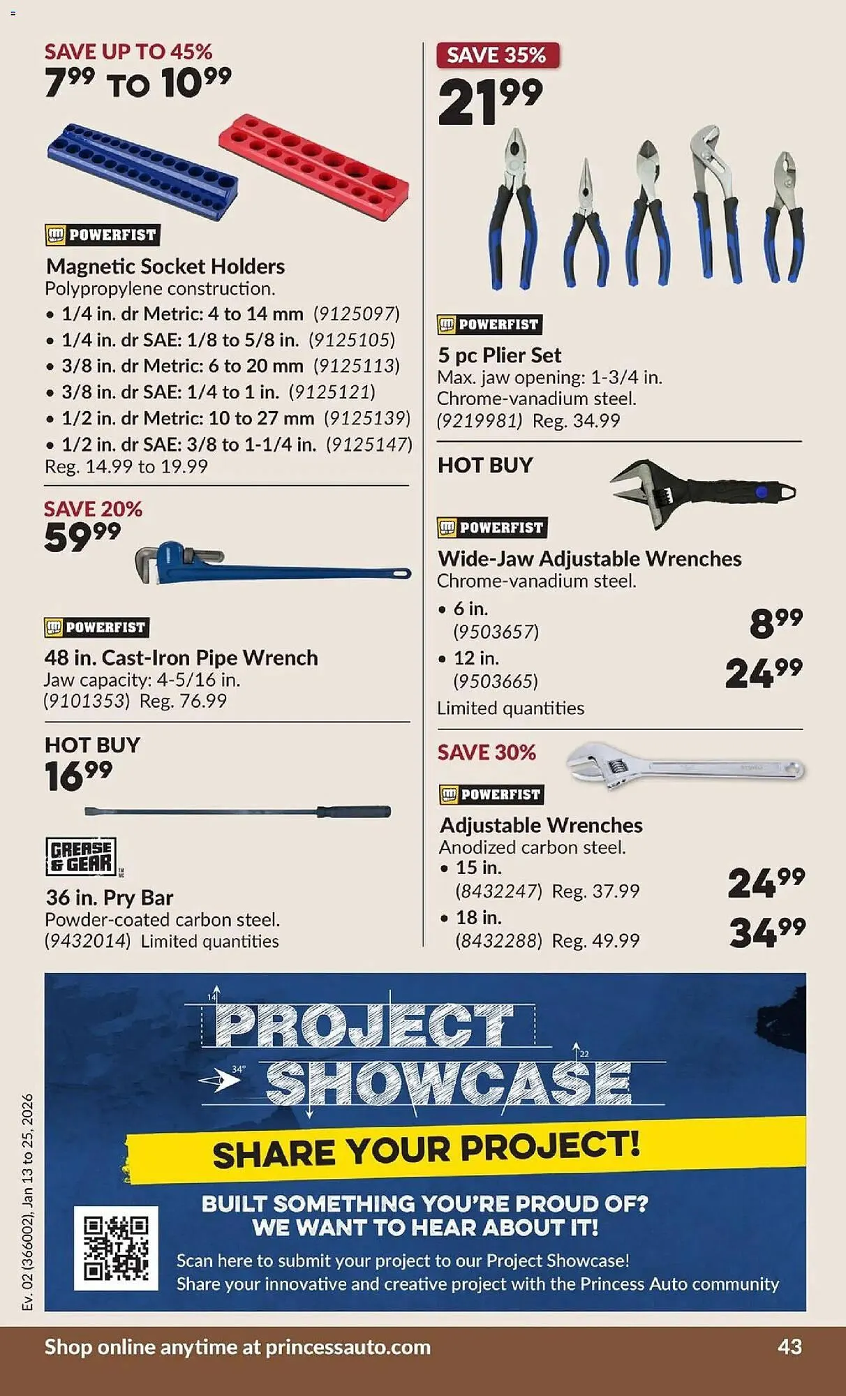 Princess Auto flyer from January 13 to January 25 2026 - flyer page 49