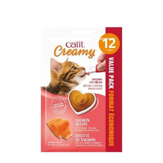 Creamy lickable treats, salmon