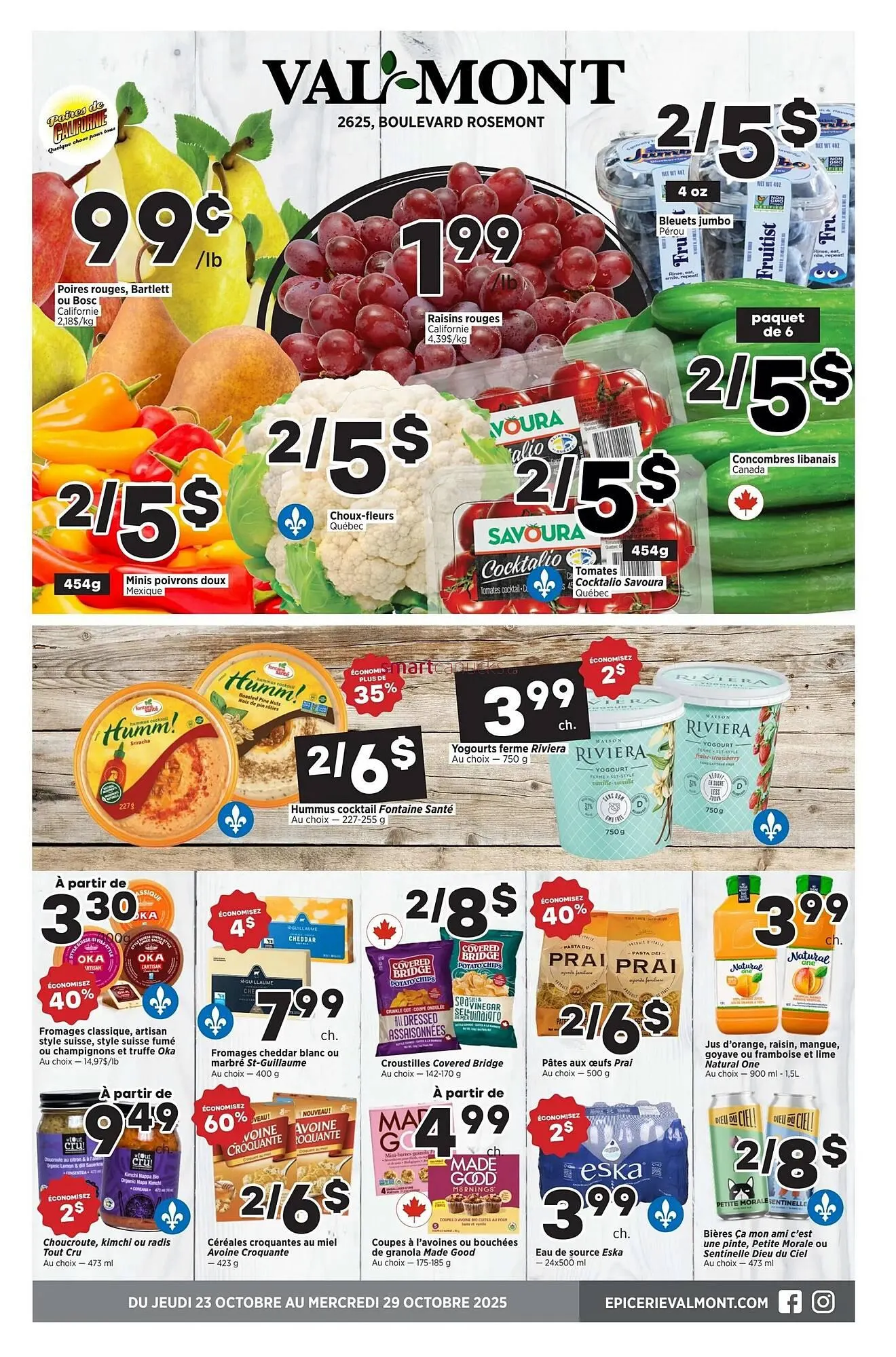 Val-Mont flyer from October 23 to October 29 2025 - flyer page 1