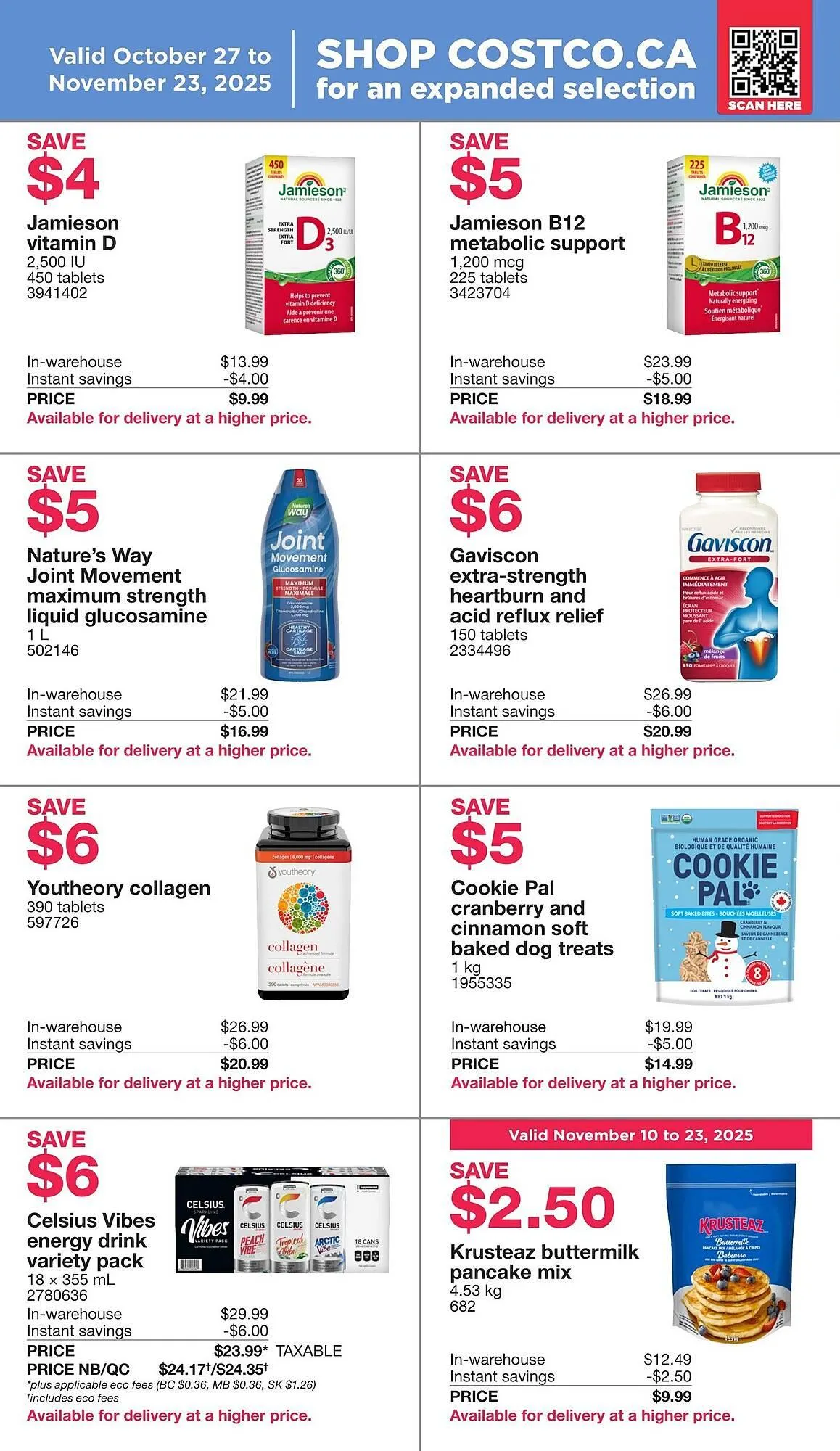 Costco flyer from October 23 to November 5 2025 - flyer page 12