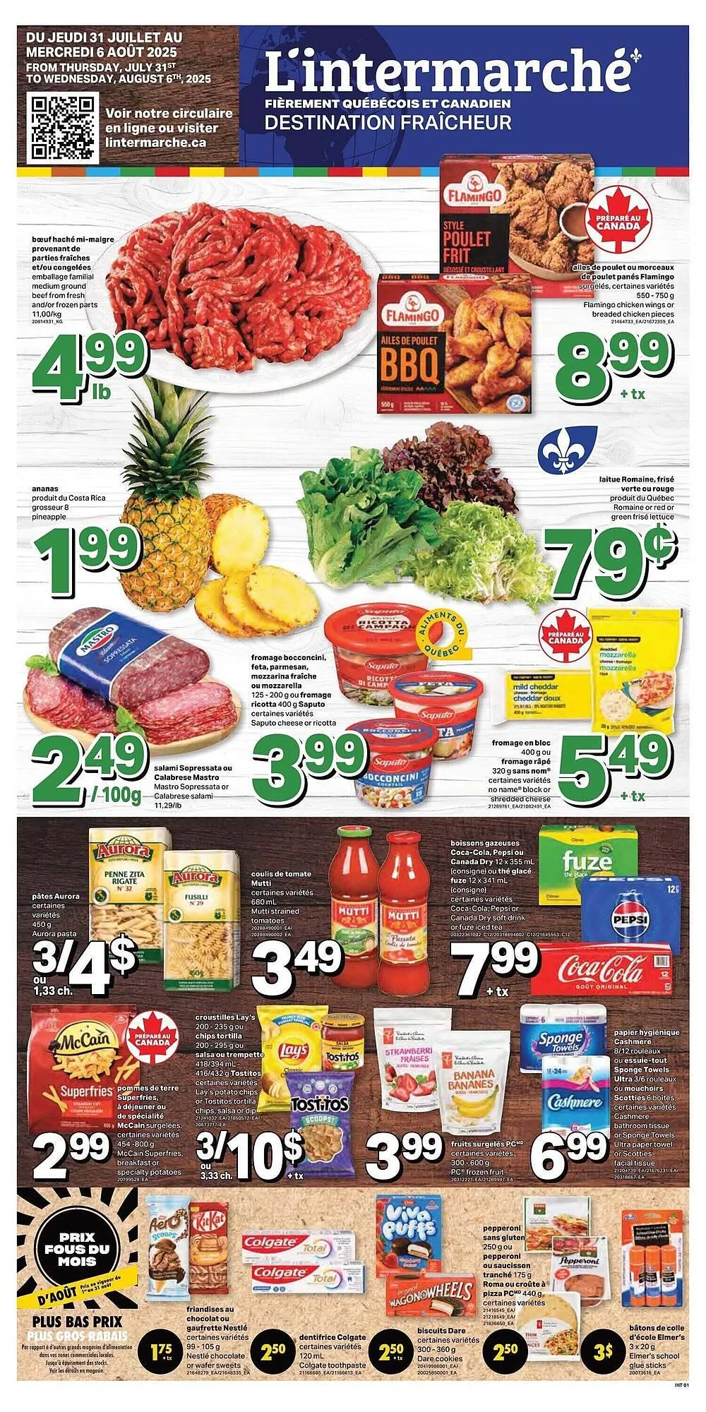 L'Intermarché flyer from July 31 to August 7 2025 - flyer page 1