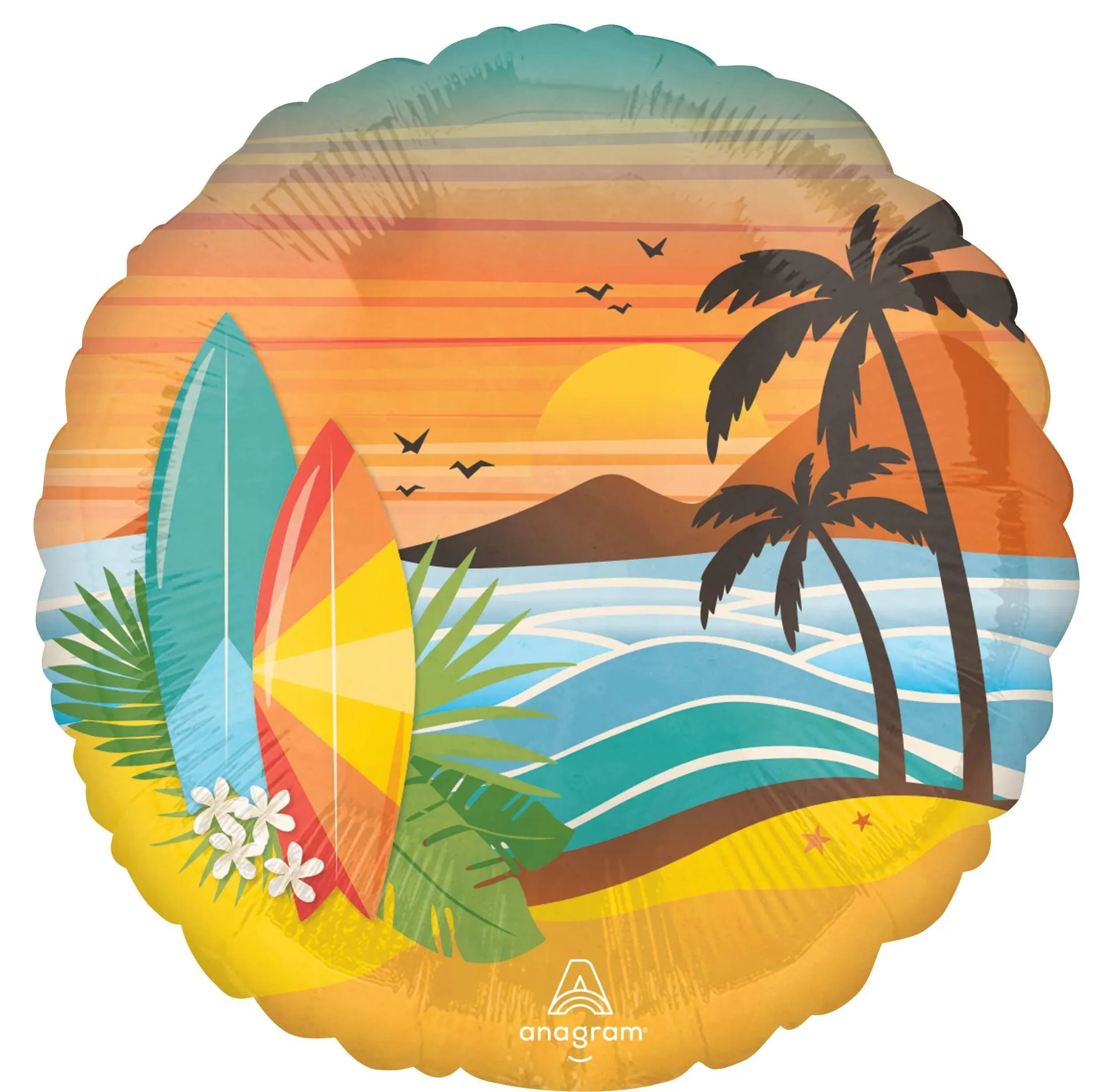 Beach Life Balloon, 18-in