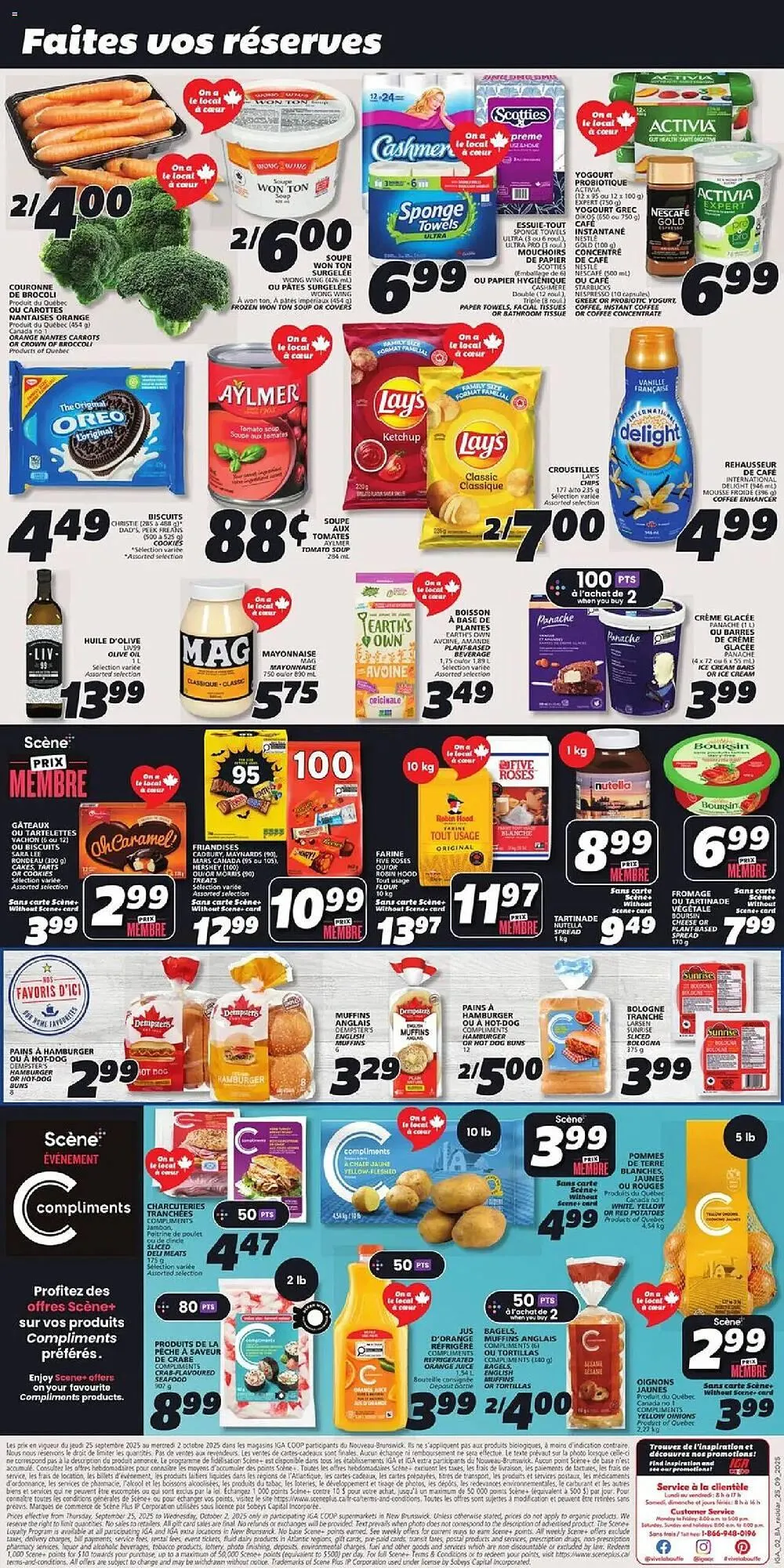 IGA flyer from September 25 to October 1 2025 - flyer page 2