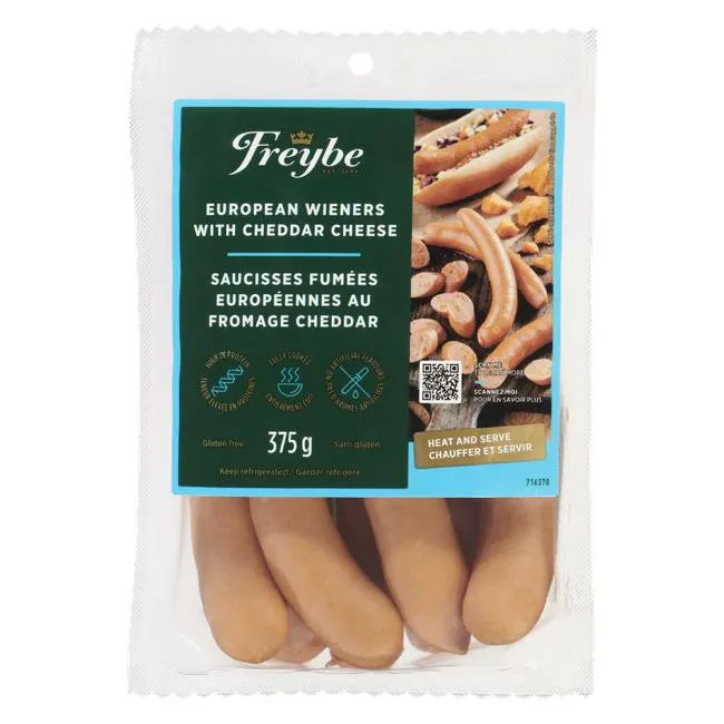 Freybe - European Wieners With Cheddar Cheese