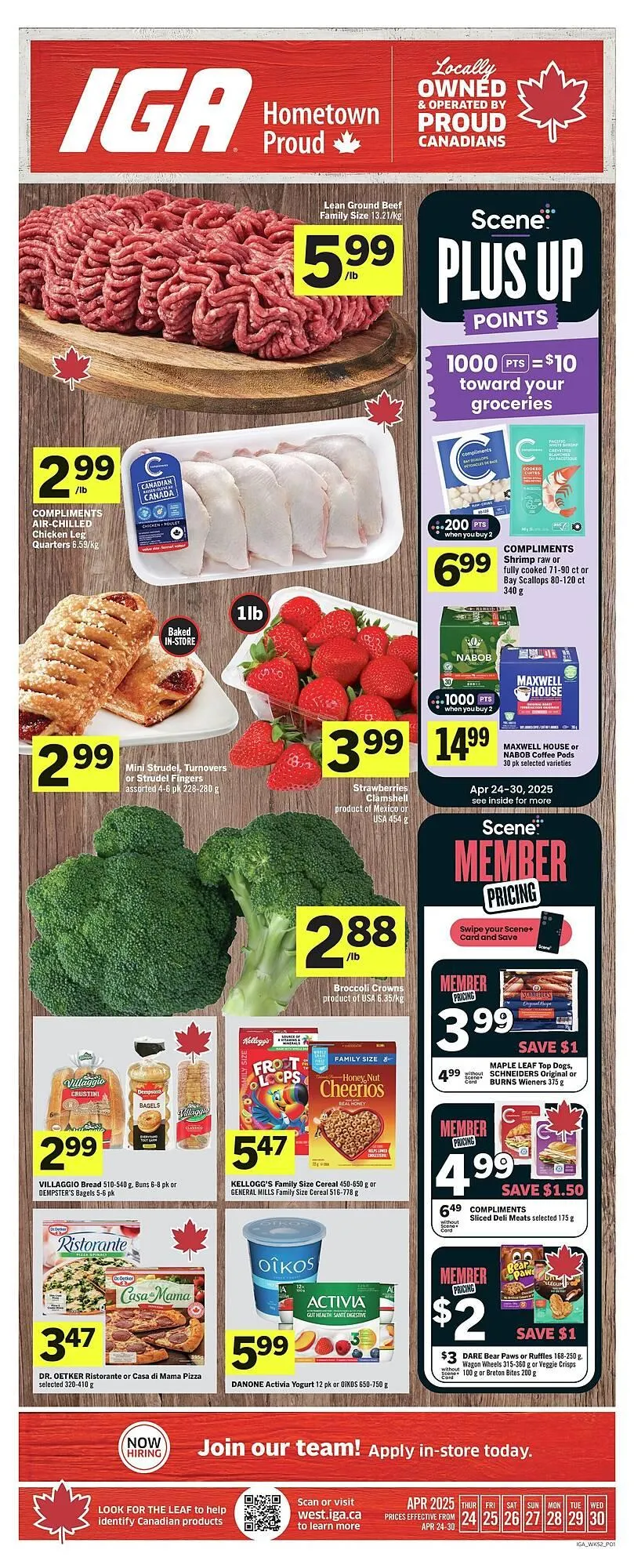 IGA flyer from April 24 to May 1 2025 - flyer page 1