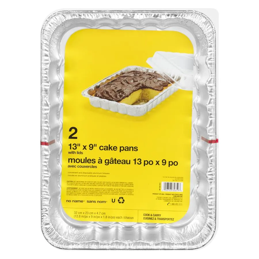 Cake Pans with Lids, 13x19"