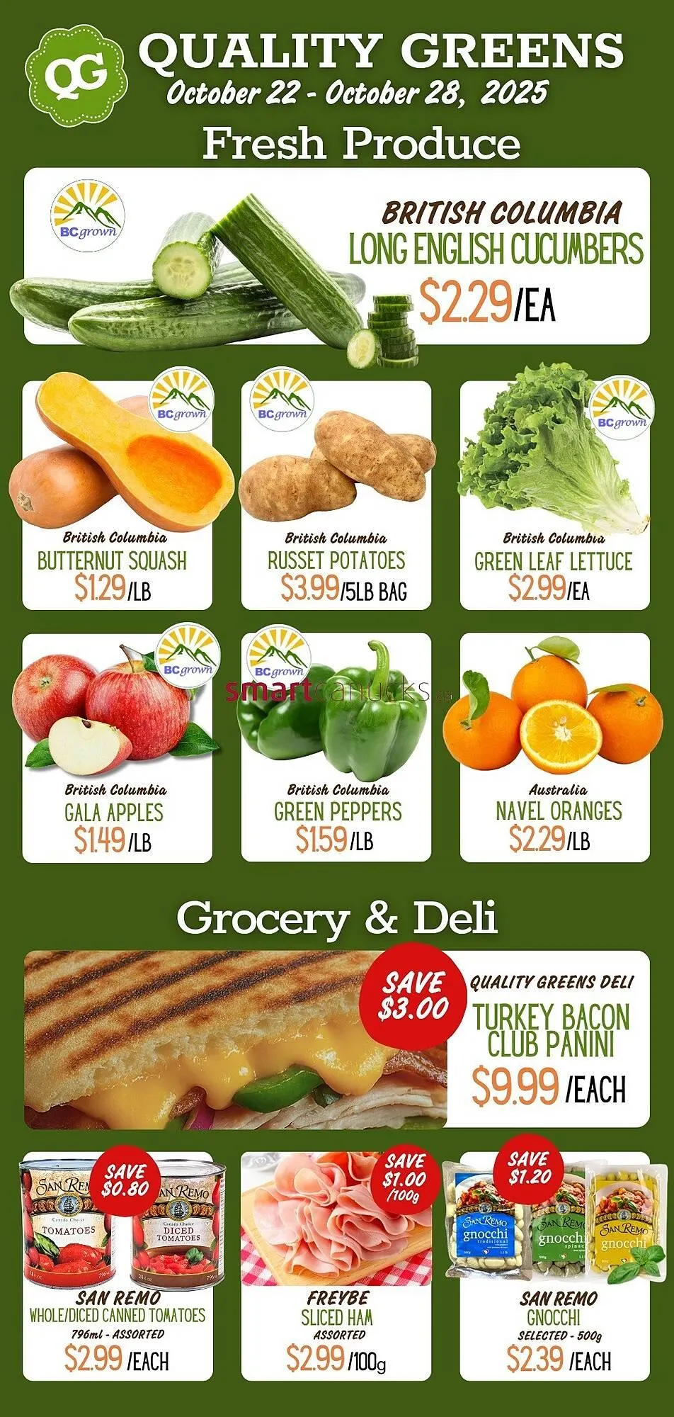 Quality Greens flyer from October 22 to October 28 2025 - flyer page 1