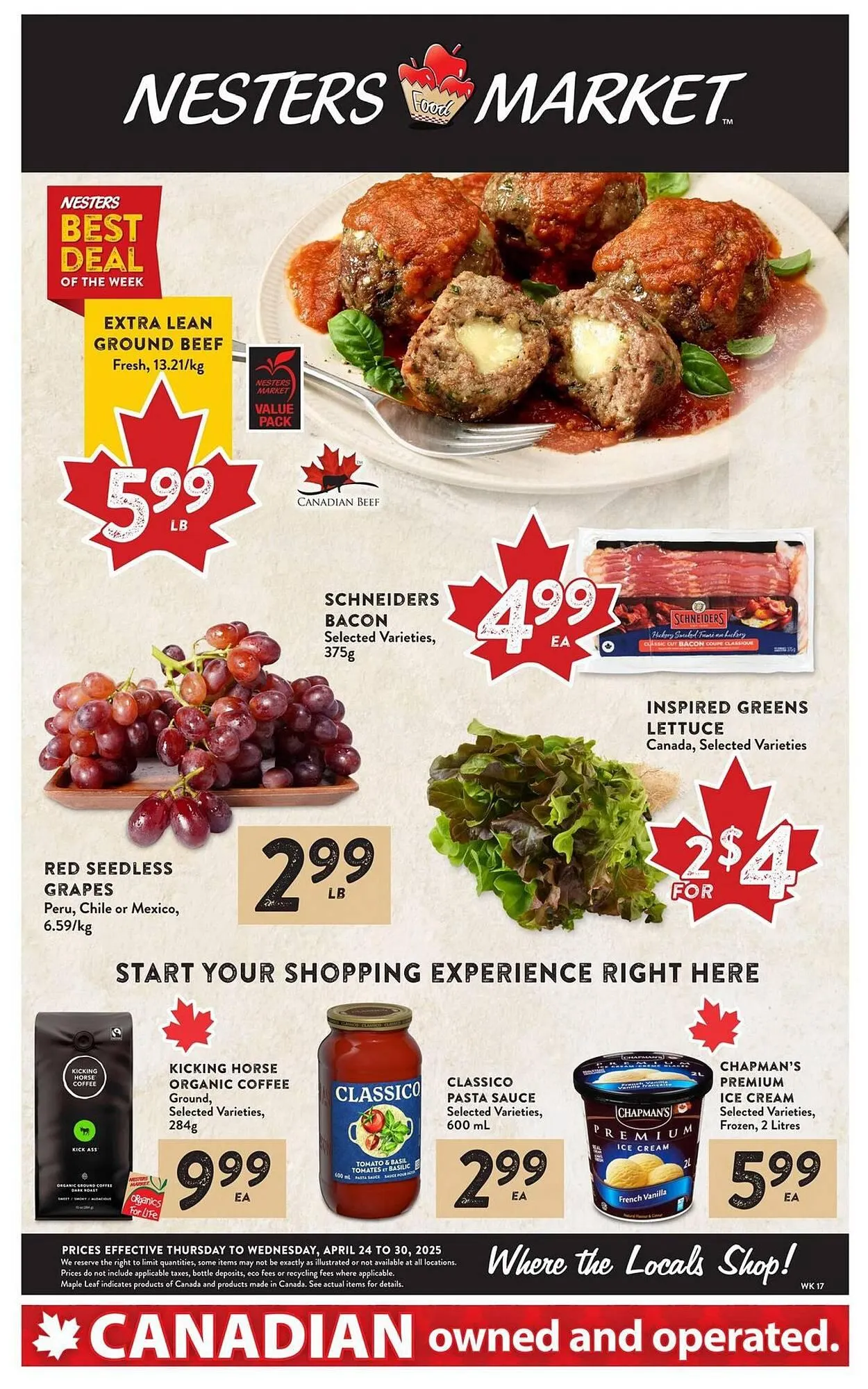 Nesters Market flyer from April 24 to April 30 2025 - flyer page 1