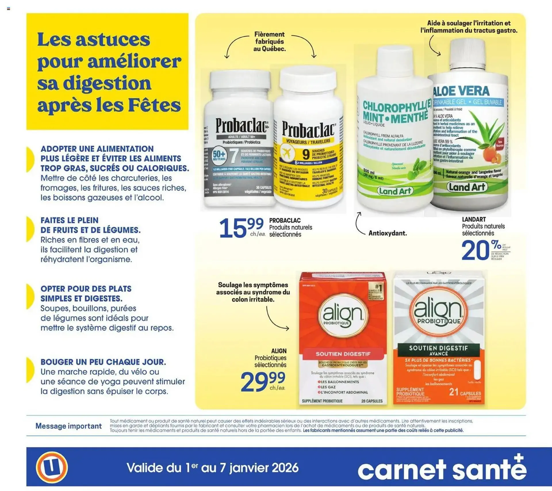 Uniprix flyer from January 1 to January 8 2026 - flyer page 4