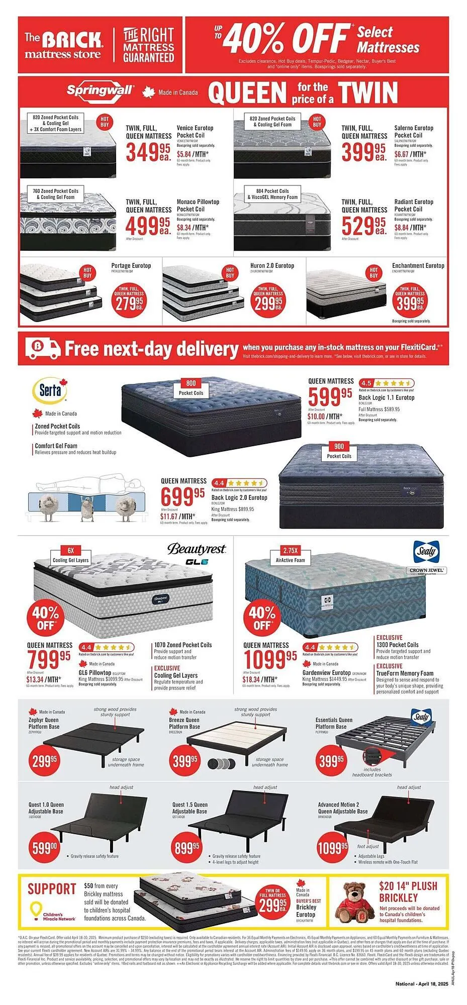 The Brick flyer from April 18 to April 21 2025 - flyer page 14