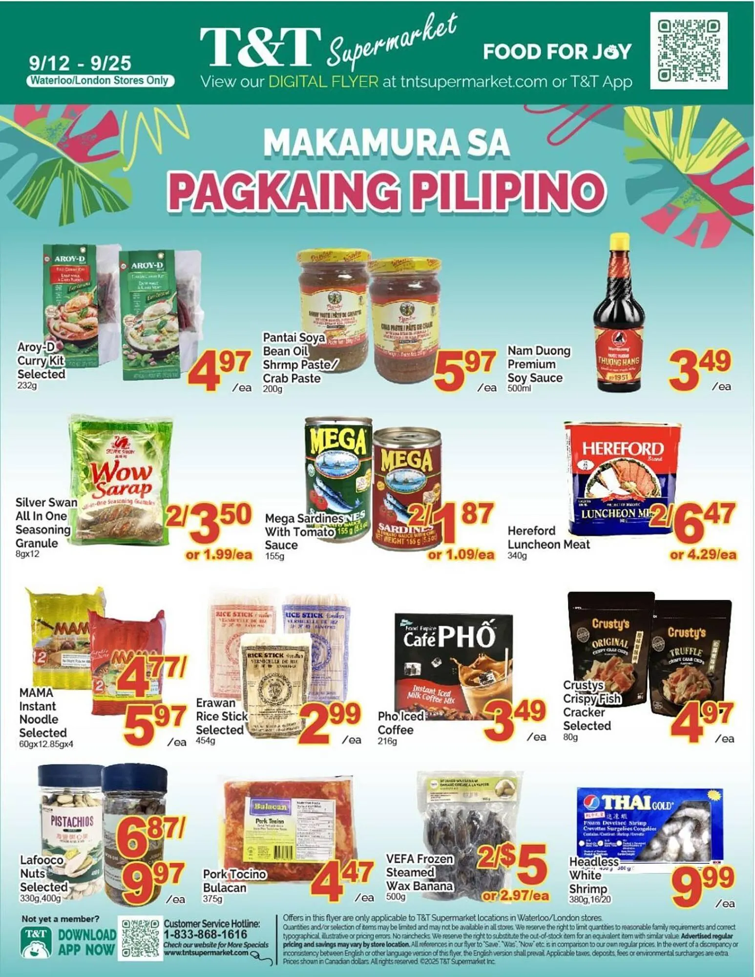 T&T Supermarket flyer from September 12 to September 25 2025 - flyer page 1