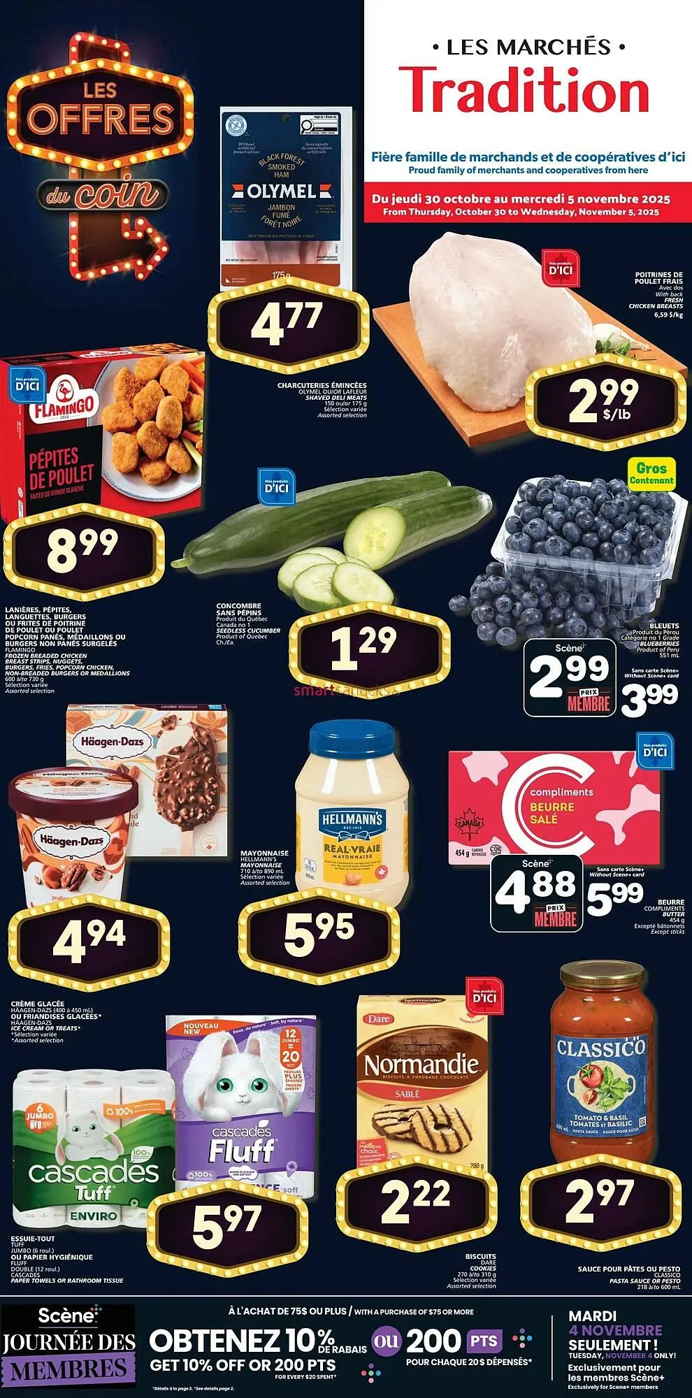 Marches Tradition flyer from October 30 to November 5 2025 - flyer page 1