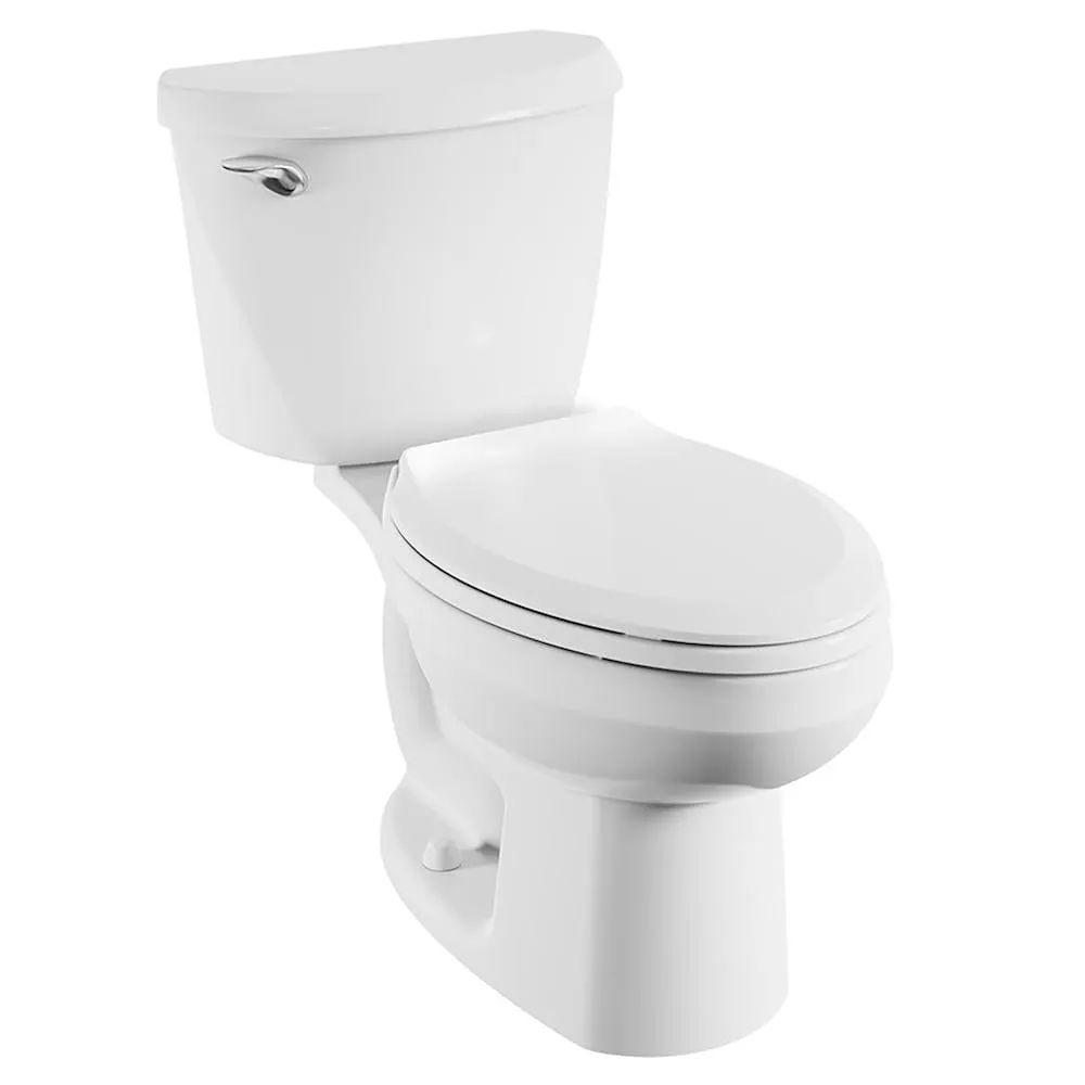 Mainstream 4.8L Standard Height Elongated 2-Piece Toilet in White with a Slow Close Toilet Seat