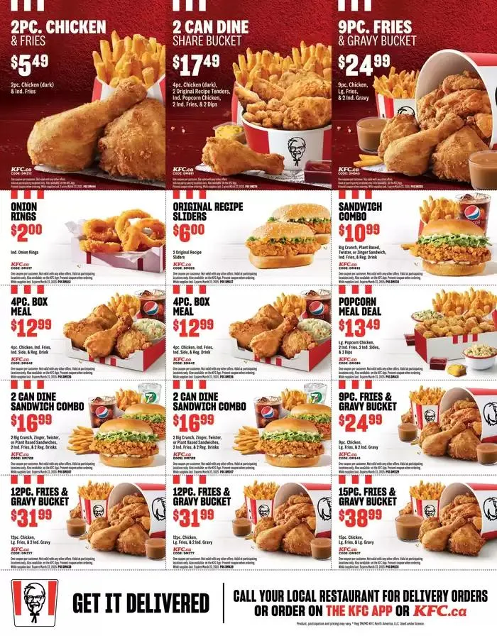 KFC NEW MENU from January 24 to March 23 2025 - flyer page 2