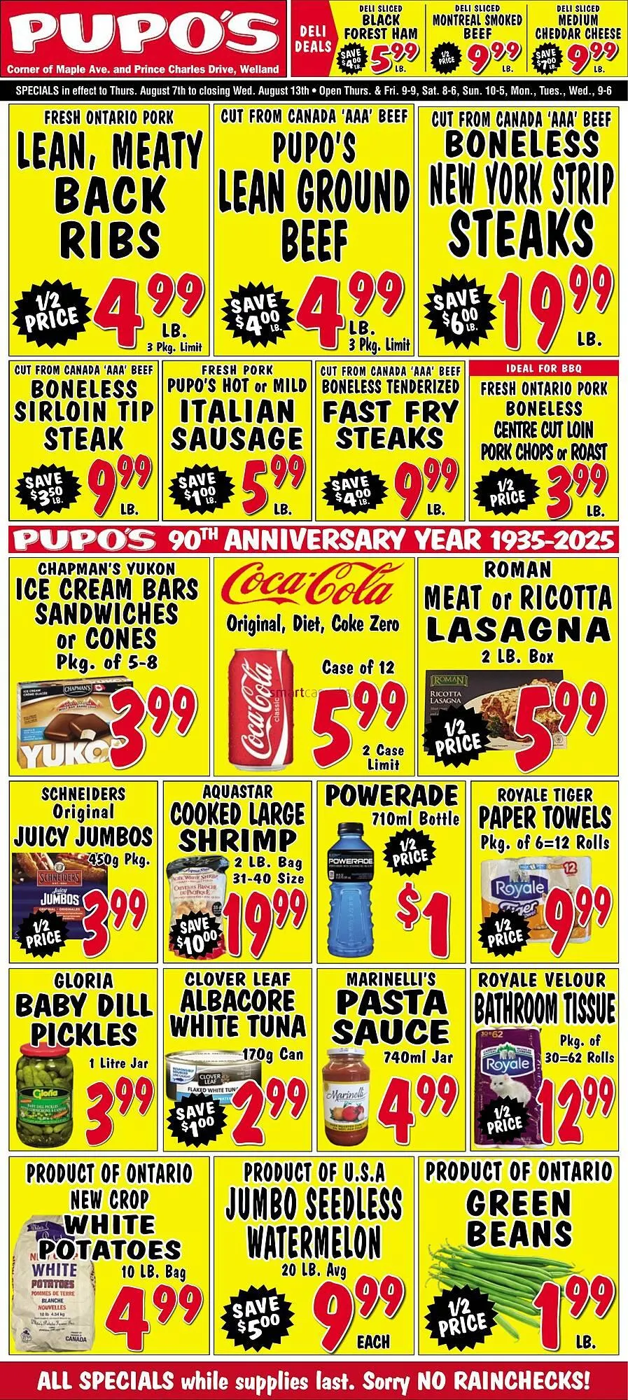 Pupo's Food Market flyer from August 7 to August 13 2025 - flyer page 1