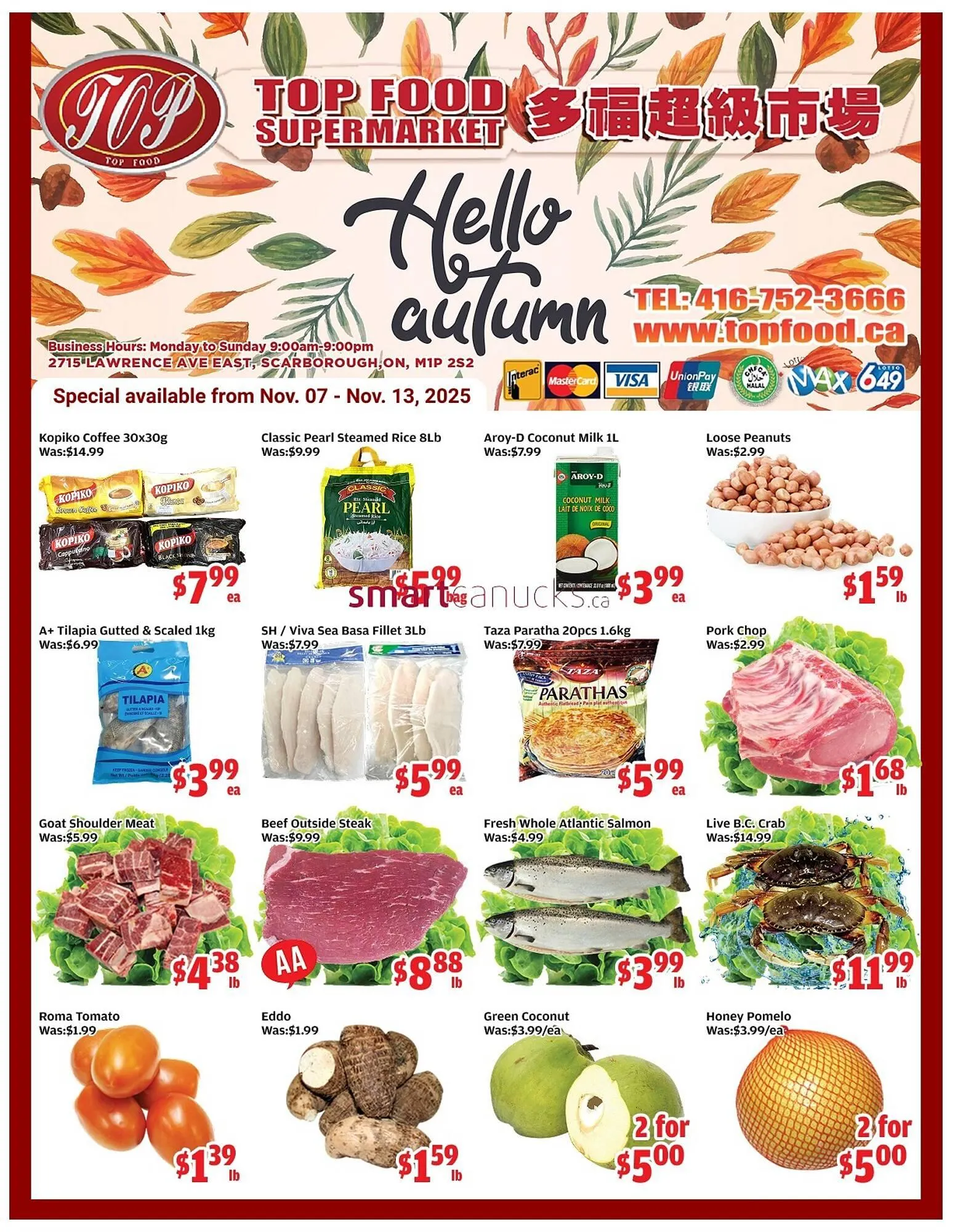 Top Food Supermarket flyer from November 6 to November 12 2025 - flyer page 1