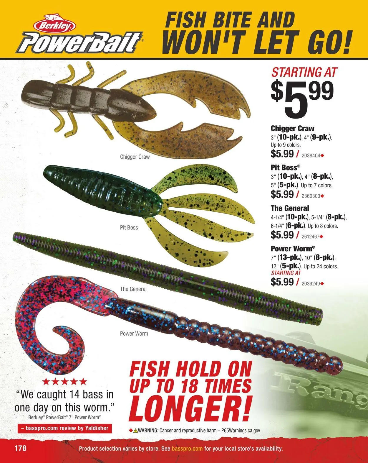 Bass Pro Current flyer from April 7 to April 21 2025 - flyer page 178