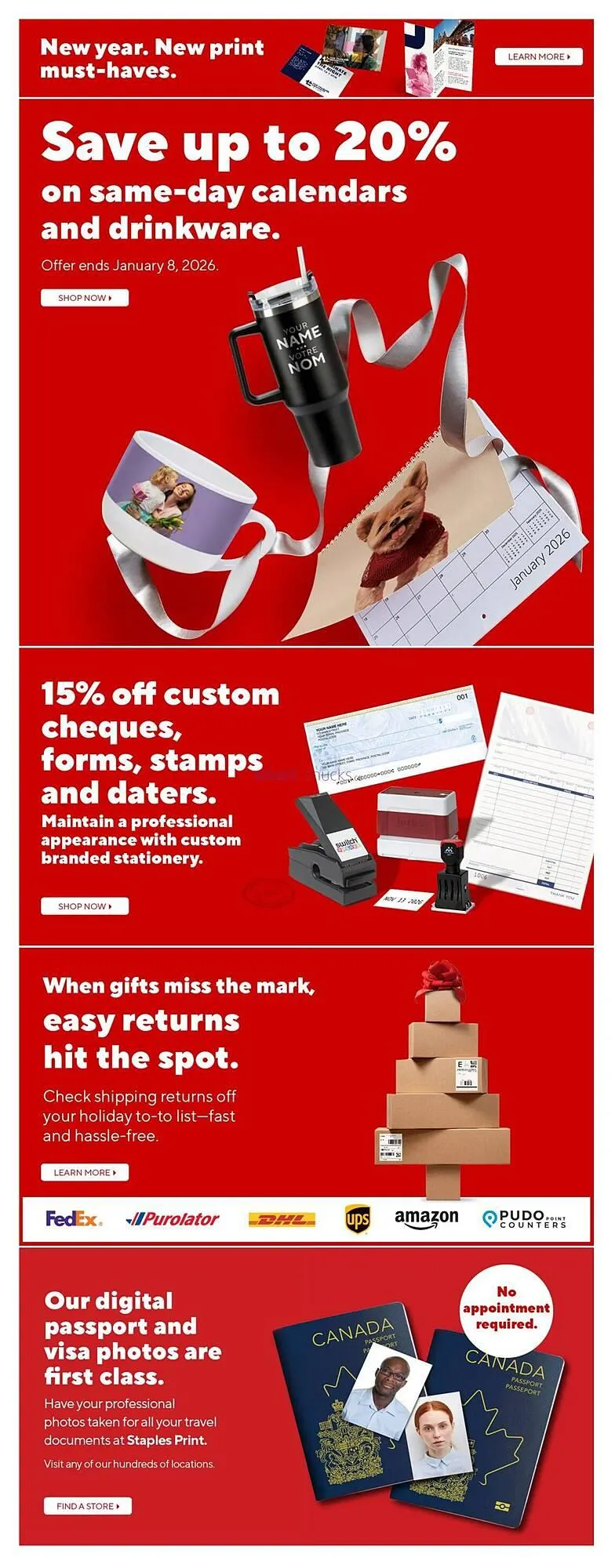 Staples flyer from January 1 to January 8 2026 - flyer page 8