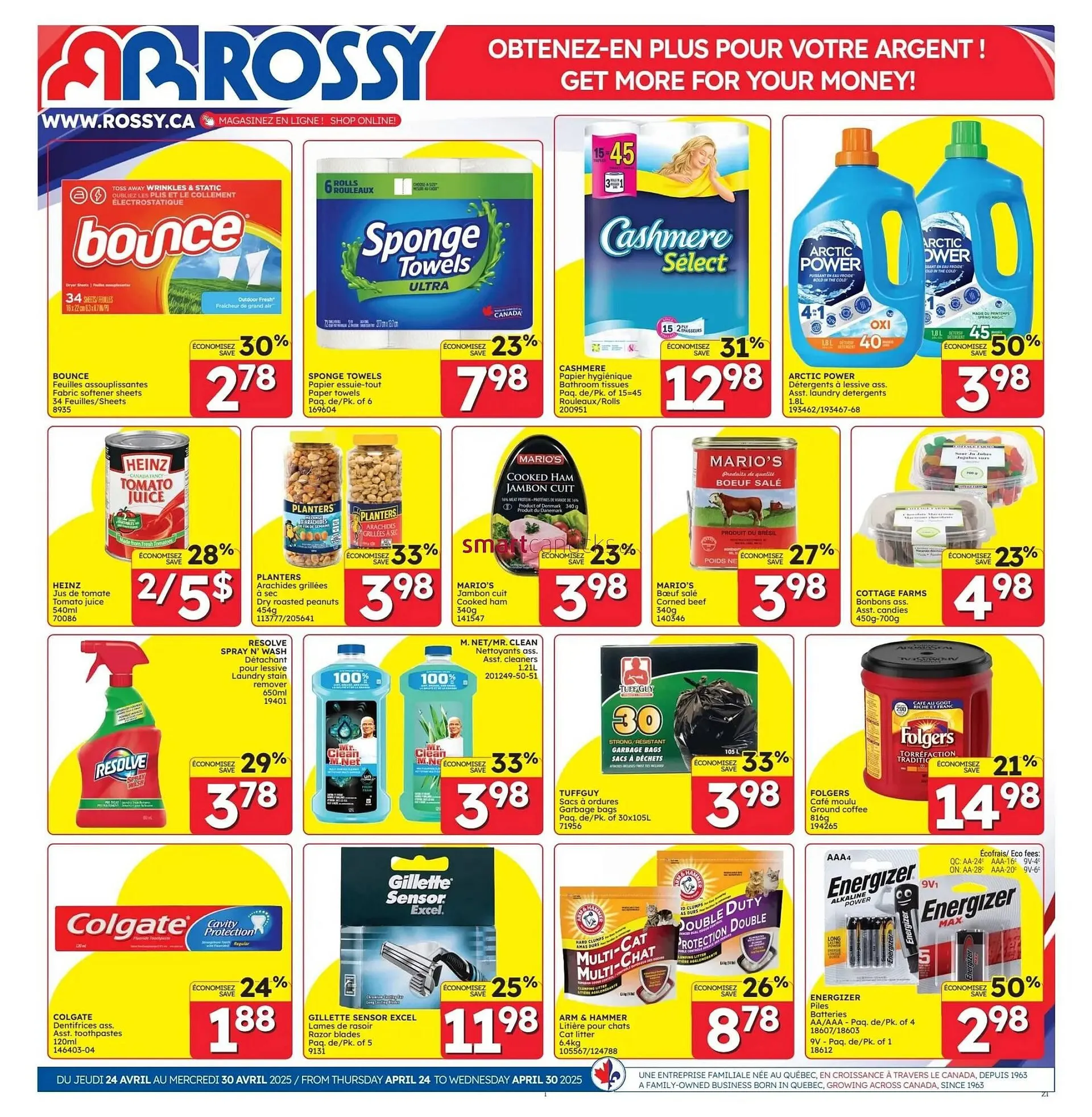 Rossy flyer from April 24 to April 30 2025 - flyer page 1