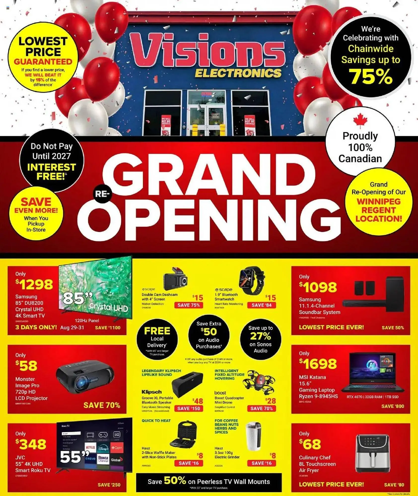 Visions Electronics flyer - 1