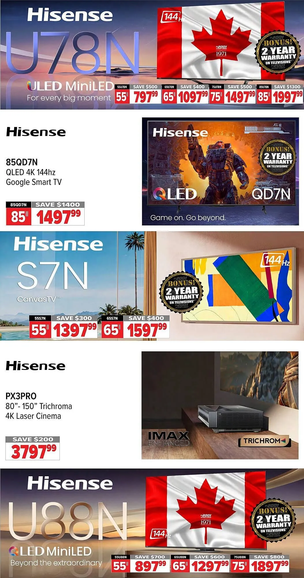 2001 Audio Video flyer from April 18 to May 1 2025 - flyer page 9