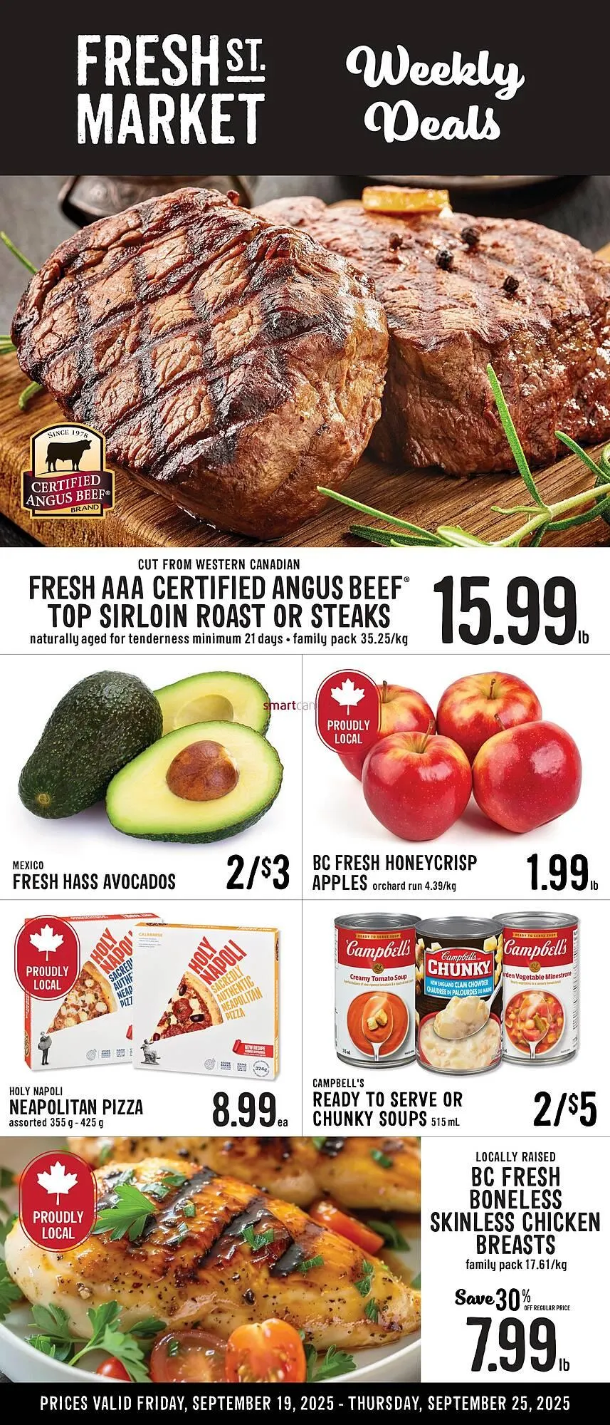 Fresh St Market flyer from September 18 to September 21 2025 - flyer page 1