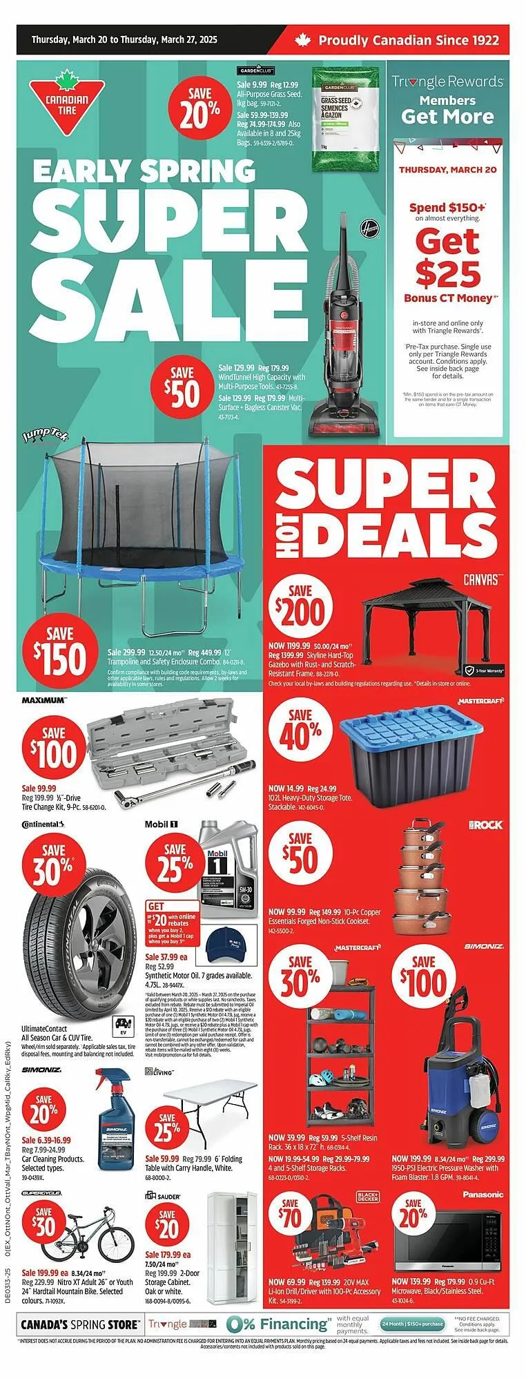Canadian Tire flyer from March 20 to March 28 2025 - flyer page 1