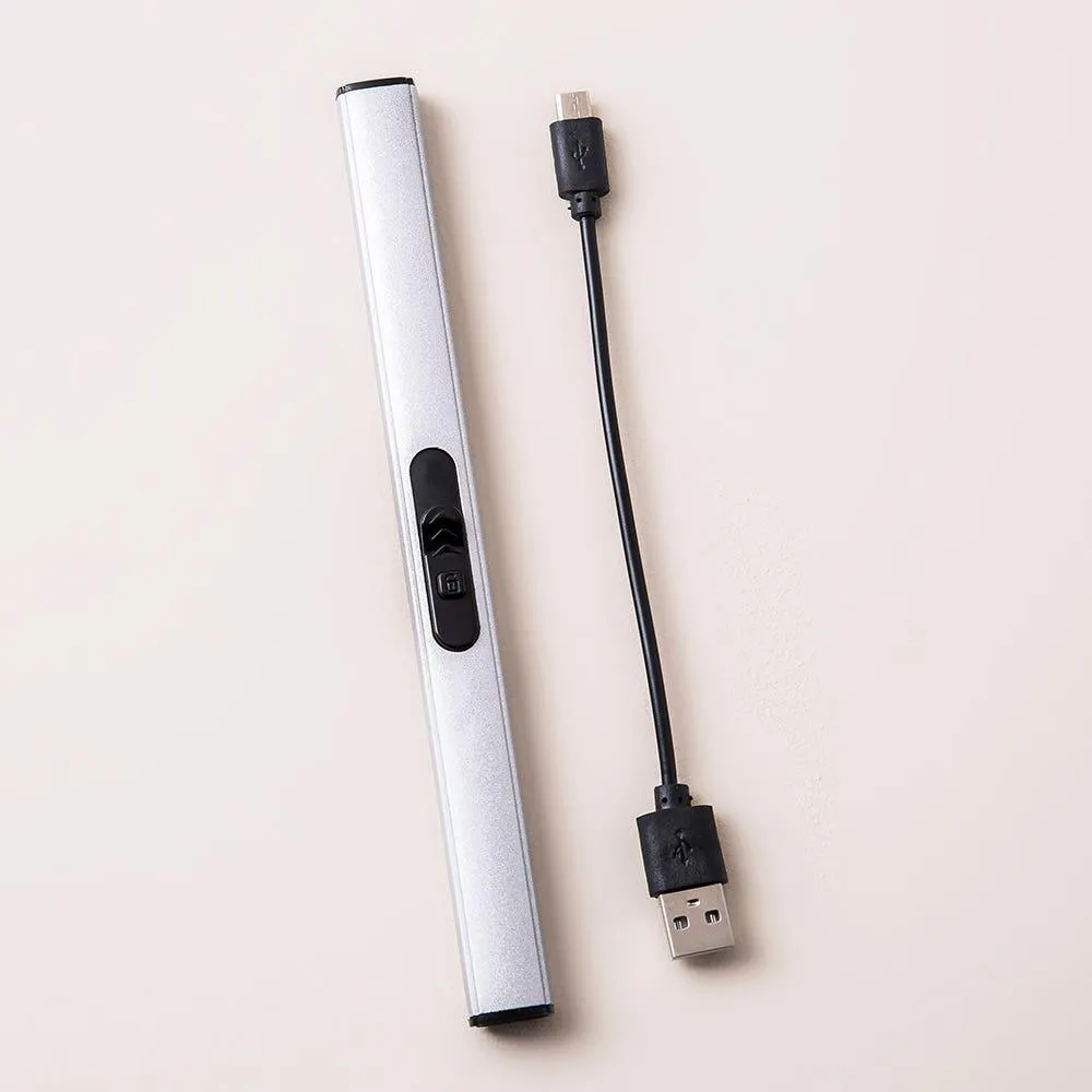 KSP Vela Rechargeable USB Lighter (Silver)
