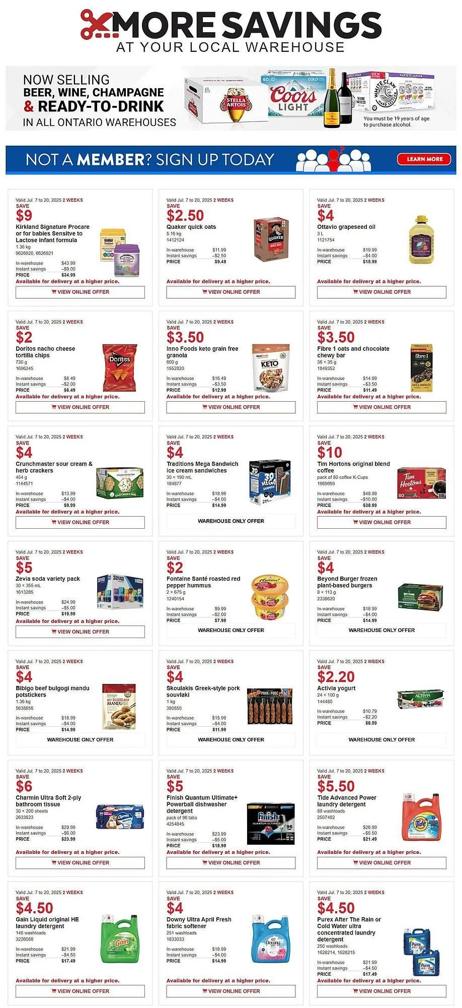 Costco flyer from July 7 to July 21 2025 - flyer page 1