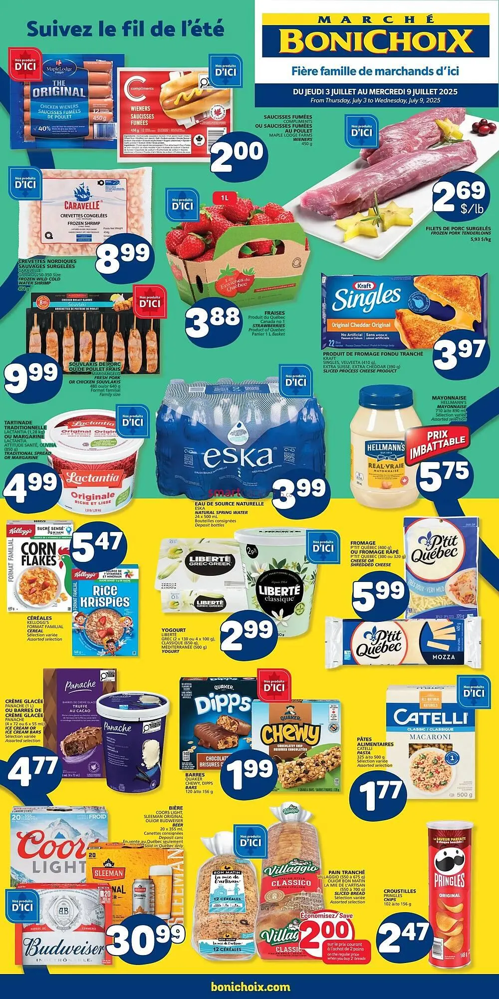 Marché Bonichoix flyer from July 3 to July 9 2025 - flyer page 1