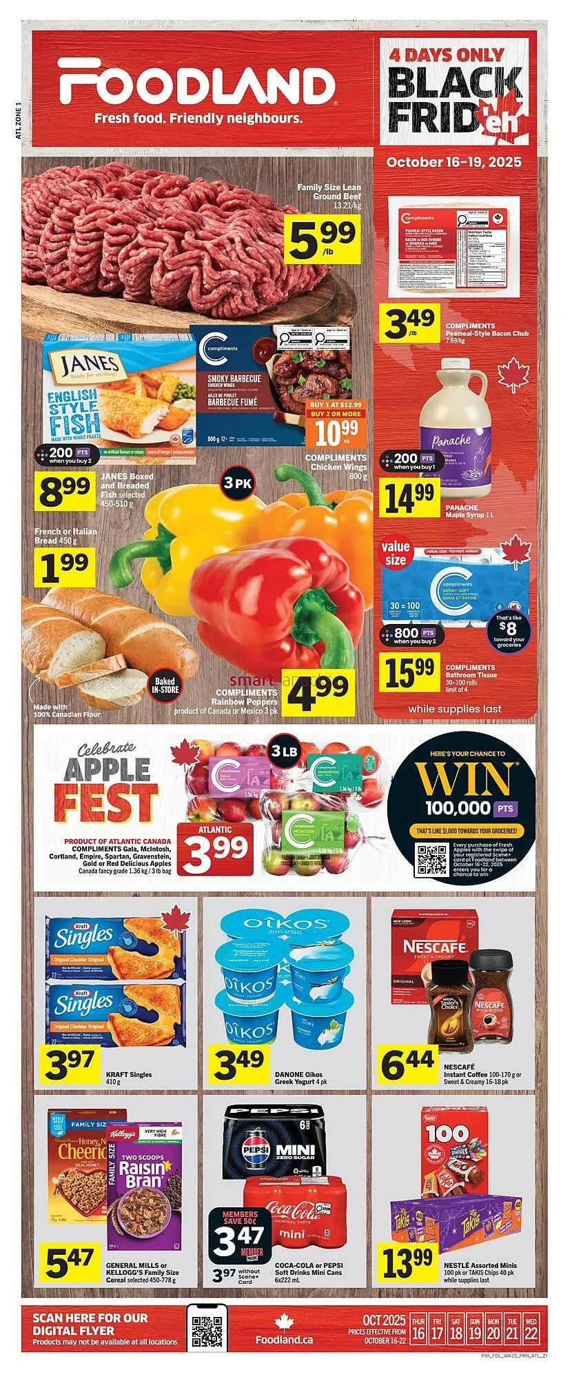 Foodland flyer from October 16 to October 22 2025 - flyer page 1