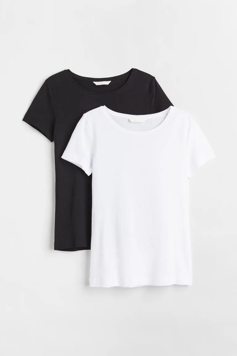 2-pack cotton T-shirts