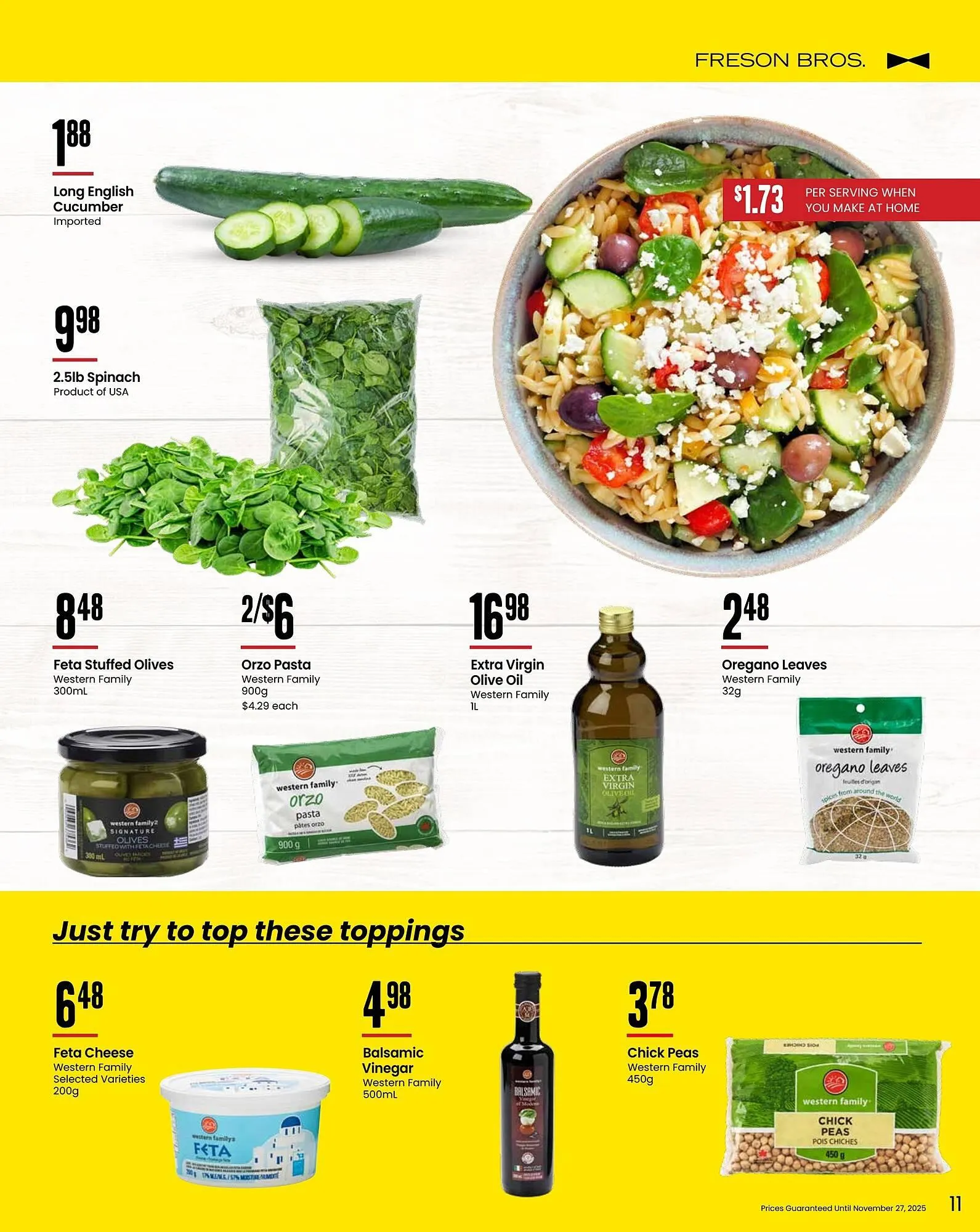 Freson Bros flyer from October 31 to November 27 2025 - flyer page 11