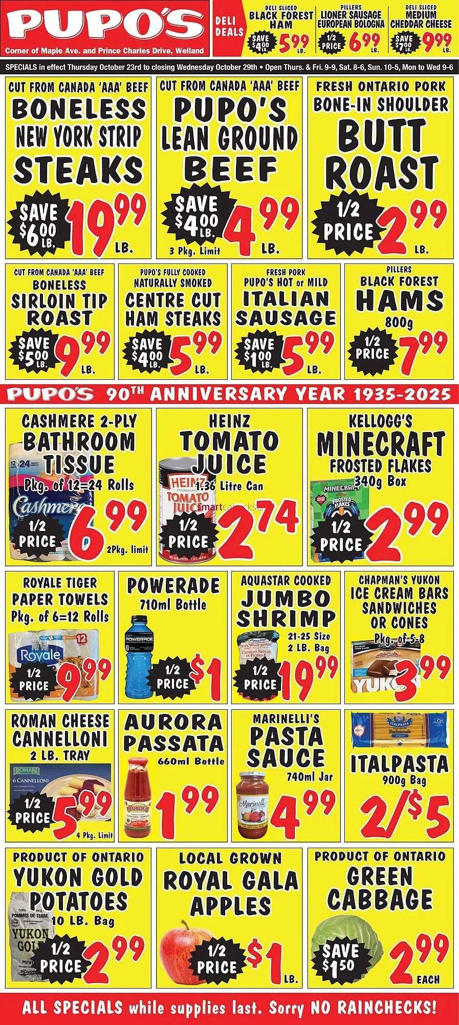 Pupo's Food Market flyer from October 23 to October 29 2025 - flyer page 1