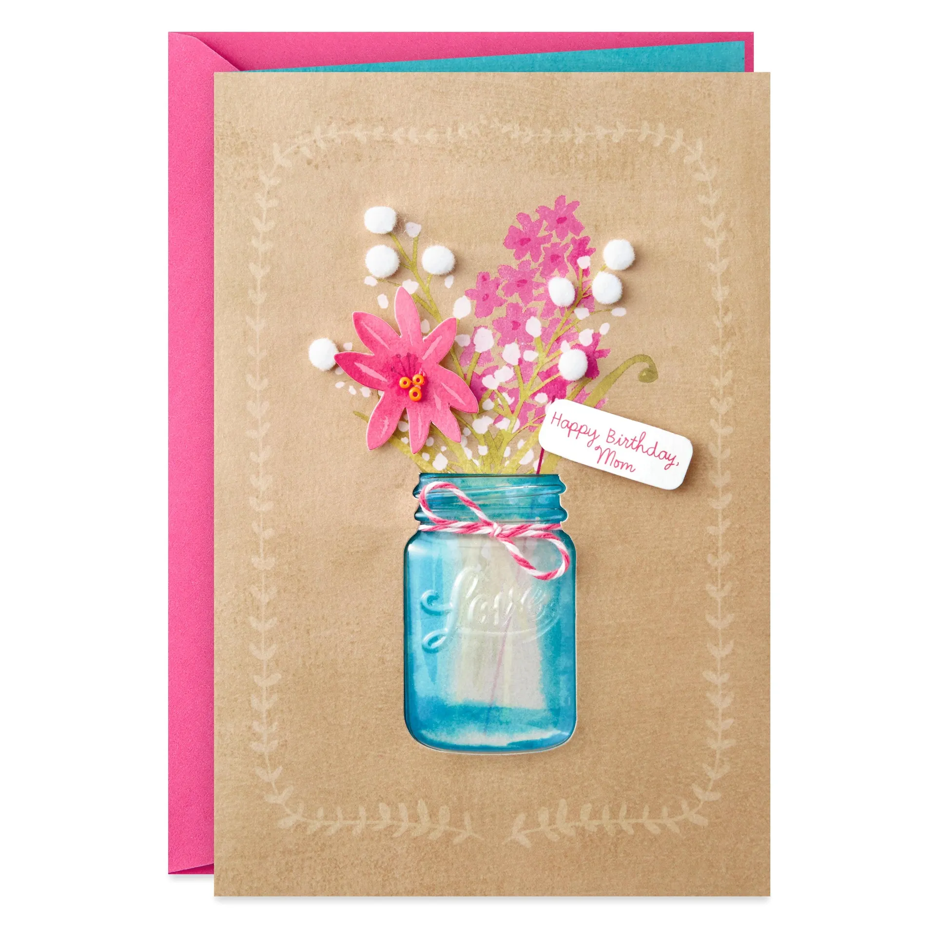 Signature Birthday Card for Mom (Flowers)