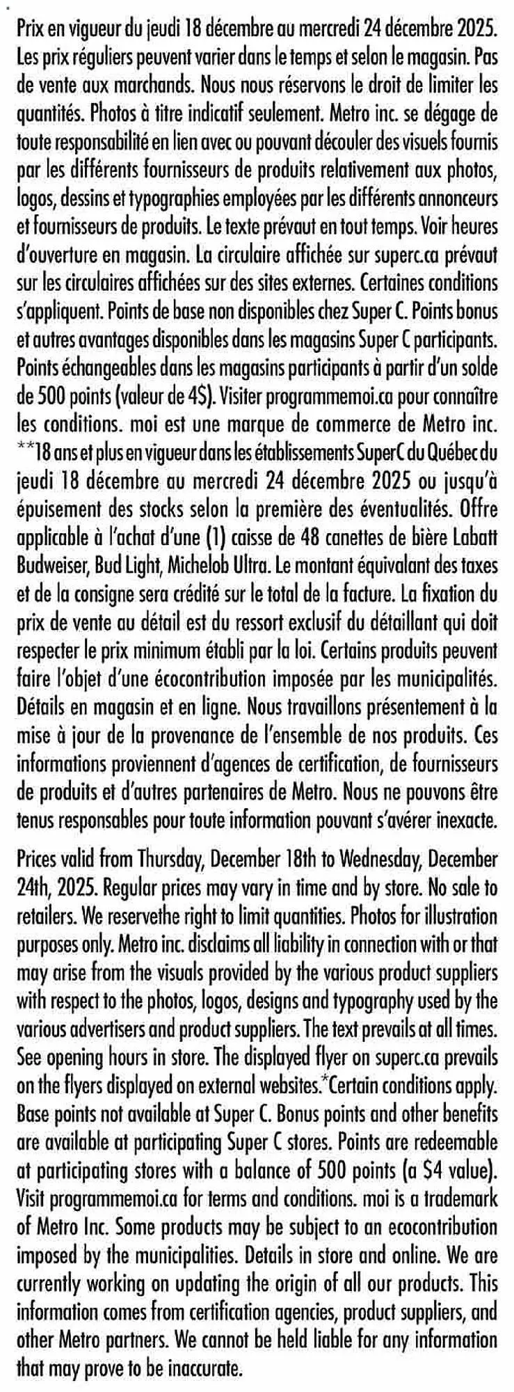 Super C flyer from December 18 to December 24 2025 - flyer page 17