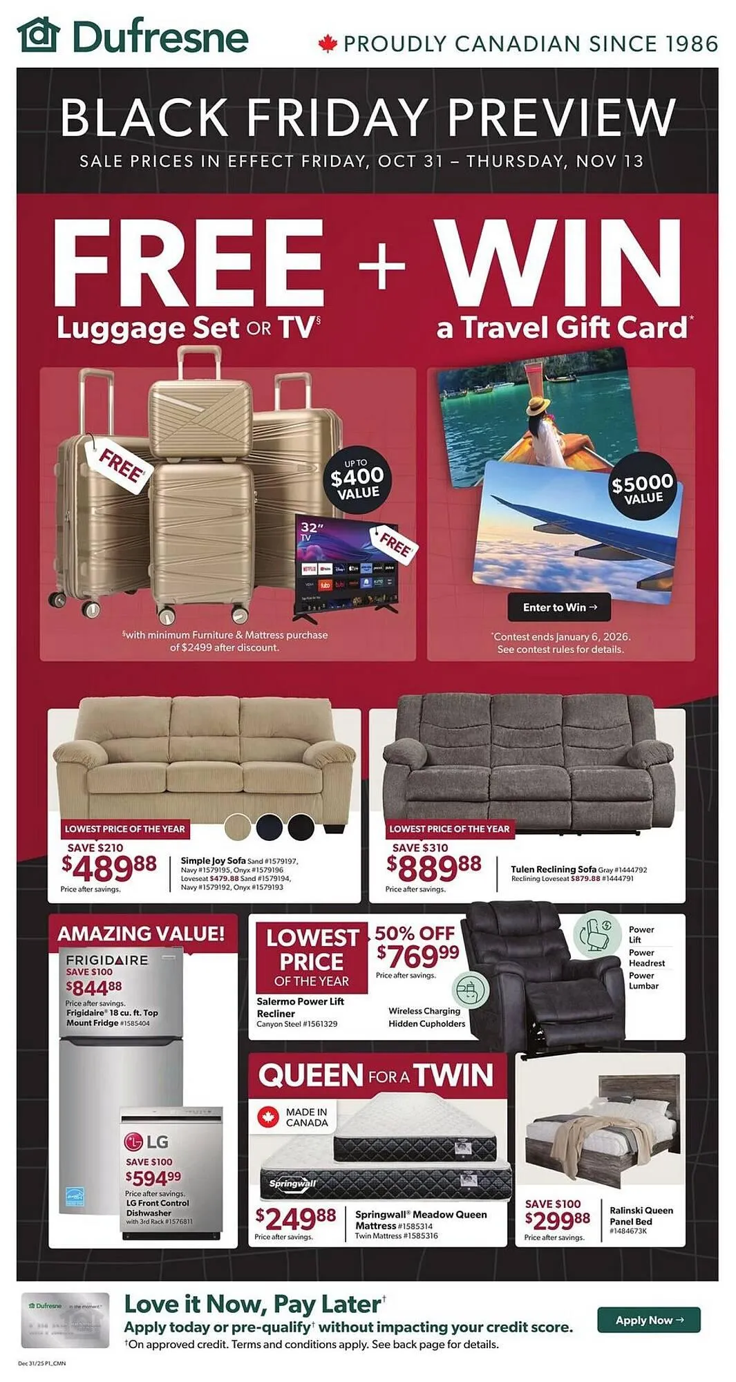 Dufresne flyer from October 30 to November 5 2025 - flyer page 1