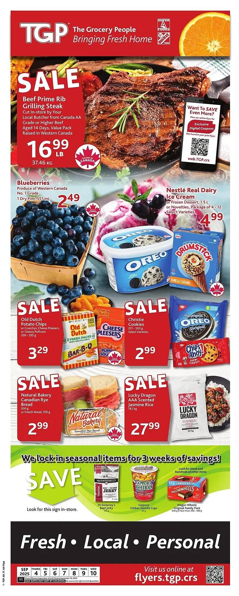 TGP The Grocery People flyer from September 5 to September 11 2025 - flyer page 1