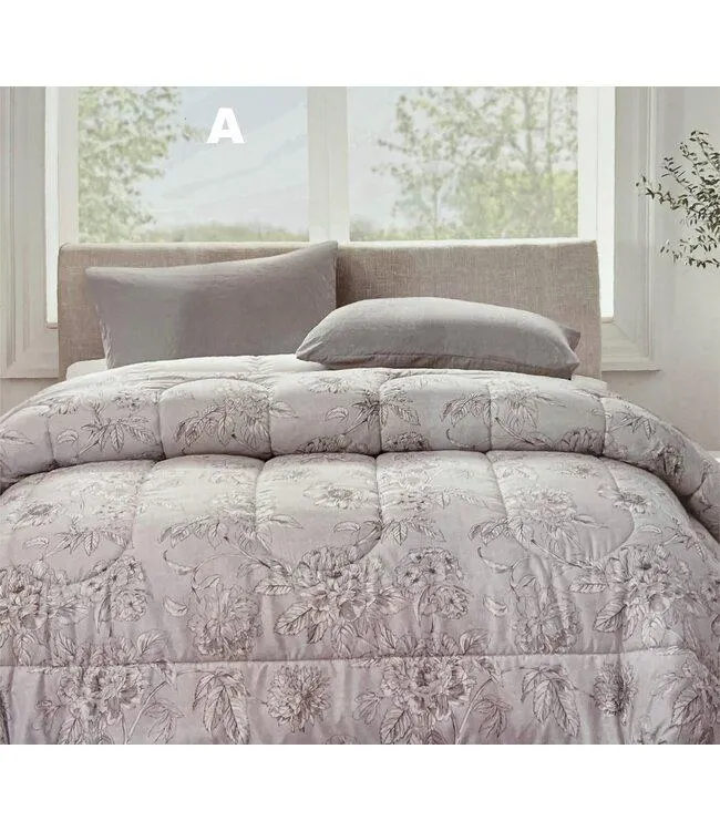 STUDIO 707 FLORAL PRINT COMFORTER AST