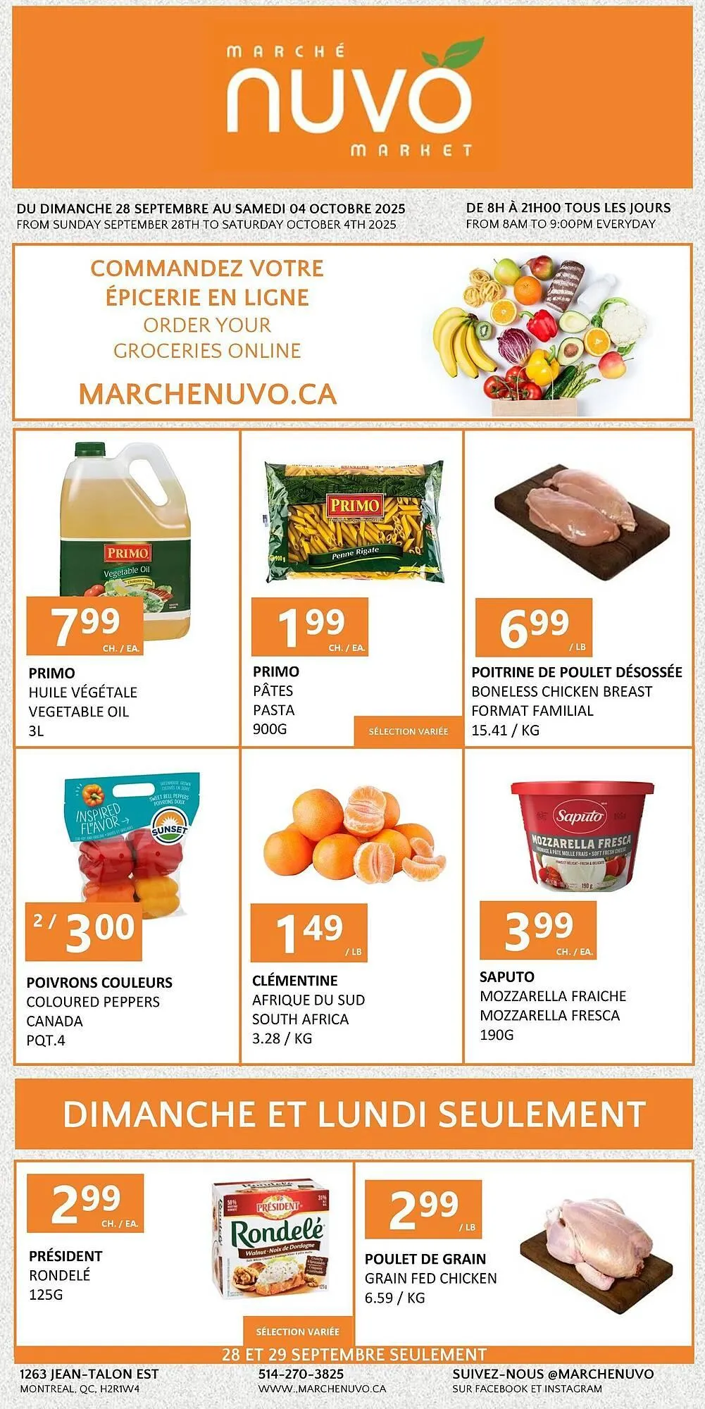 Marche Nuvo flyer from September 26 to October 3 2025 - flyer page 1