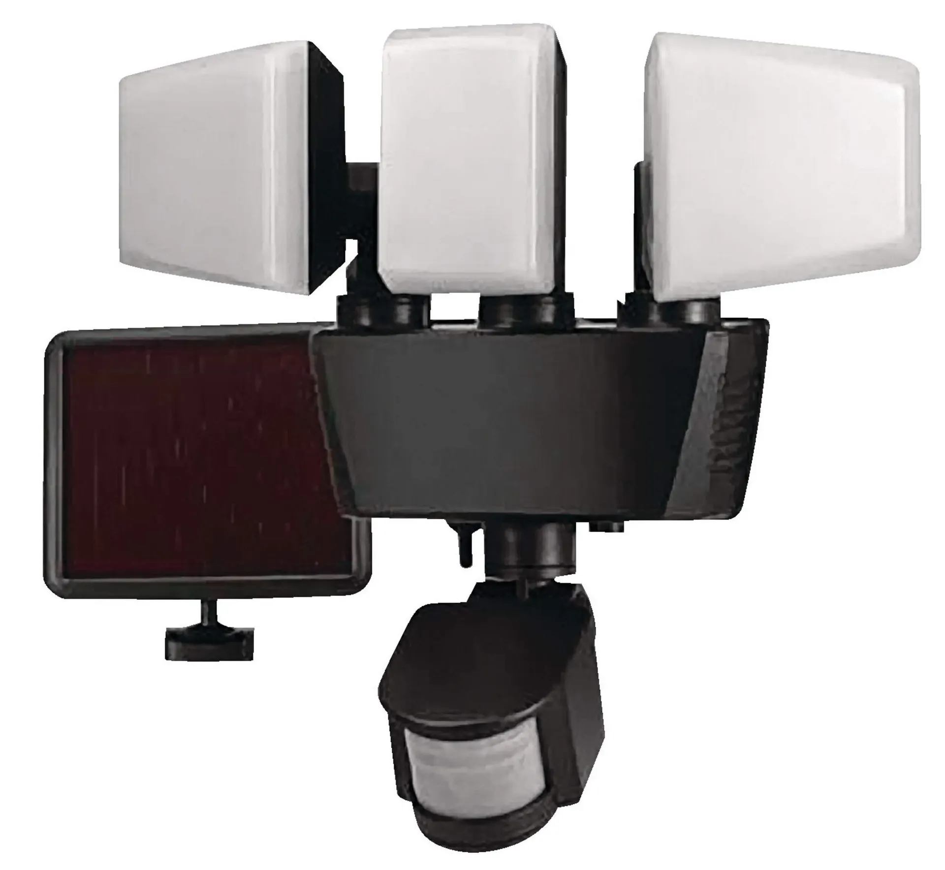 NOMA Triple-Head LED 180-Degree Outdoor Solar Motion Sensor Security Light, Weather-Resistant