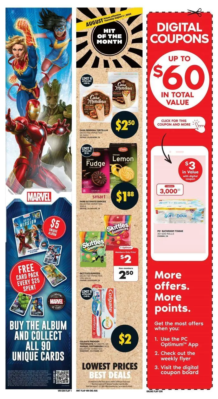 Valu-mart weeky flyer from August 1 to August 7 2024 - flyer page 1