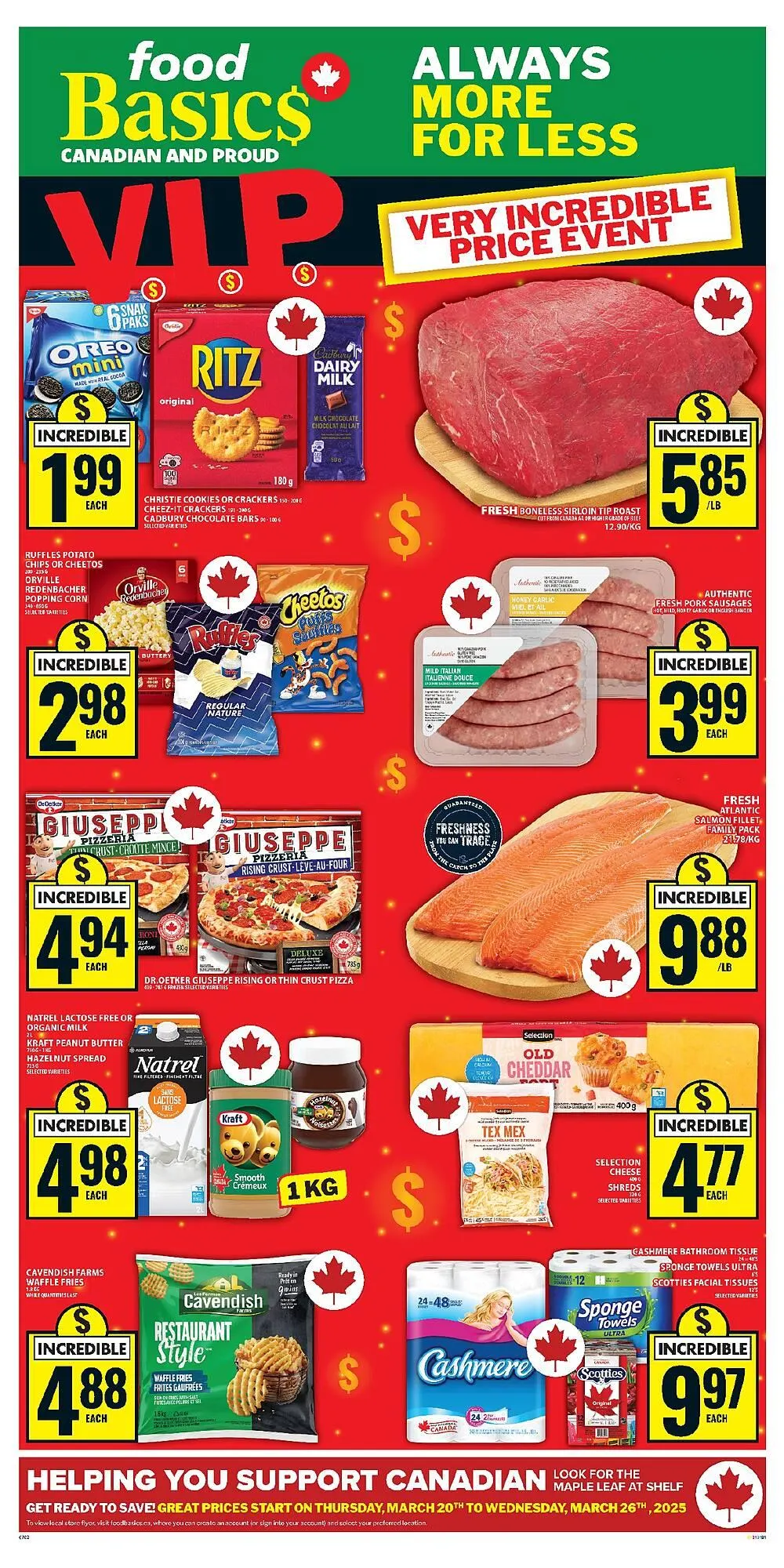 Food Basics flyer from March 20 to March 26 2025 - flyer page 1