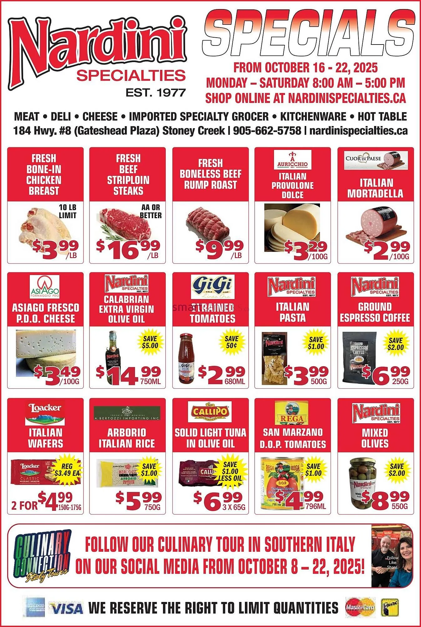 Nardini Specialties flyer from October 17 to October 23 2025 - flyer page 1