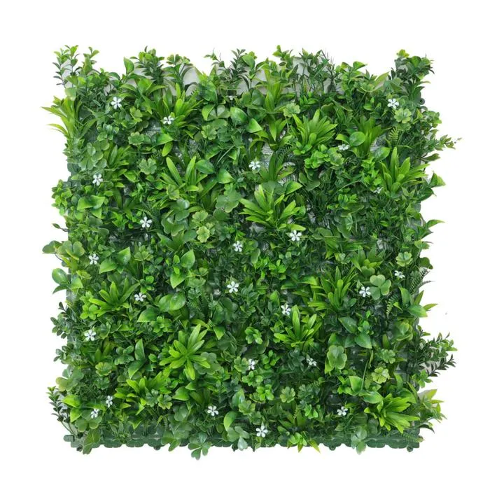 Un-Real 50 x 50cm Artificial Hedge - Mixed White Blossom