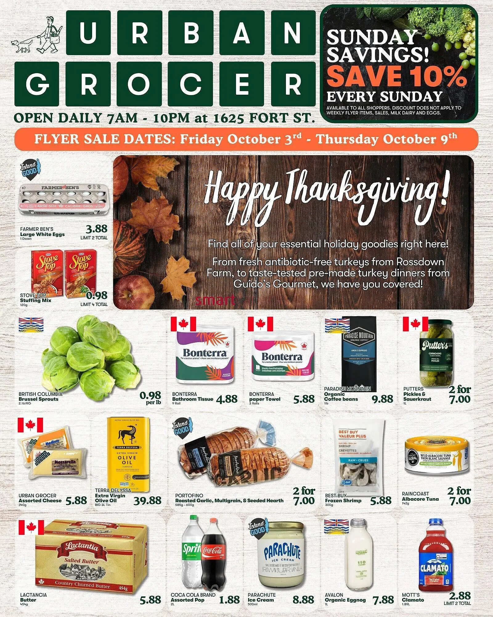 Urban Grocer flyer from October 3 to October 9 2025 - flyer page 1